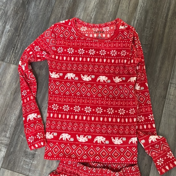 Cat & Jack Girls 2 piece long sleeve pajamas mixed size - Picture 2 of 5